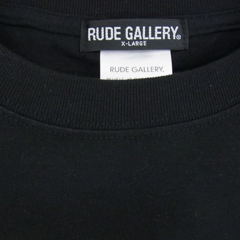 RUDE GALLERY ルードギャラリー The Distortion Districts PANTHER TEE ART WORK BY H.U. 半袖Tシャツ ブラック系 XL【中古】
