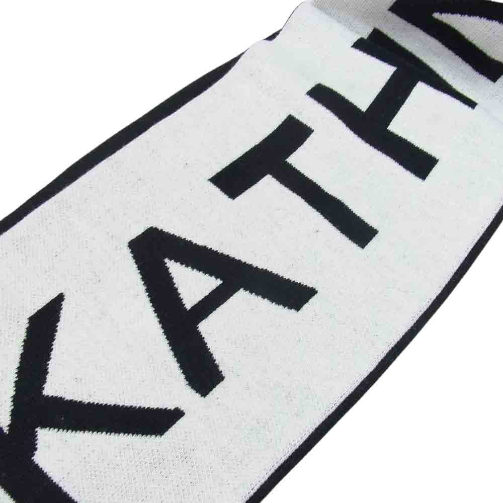 NEIGHBORHOOD ネイバーフッド 22AW Katherine Hamnett Logo Scarf Black キャサリンハムネット ロゴ マフラー ブラック系【中古】