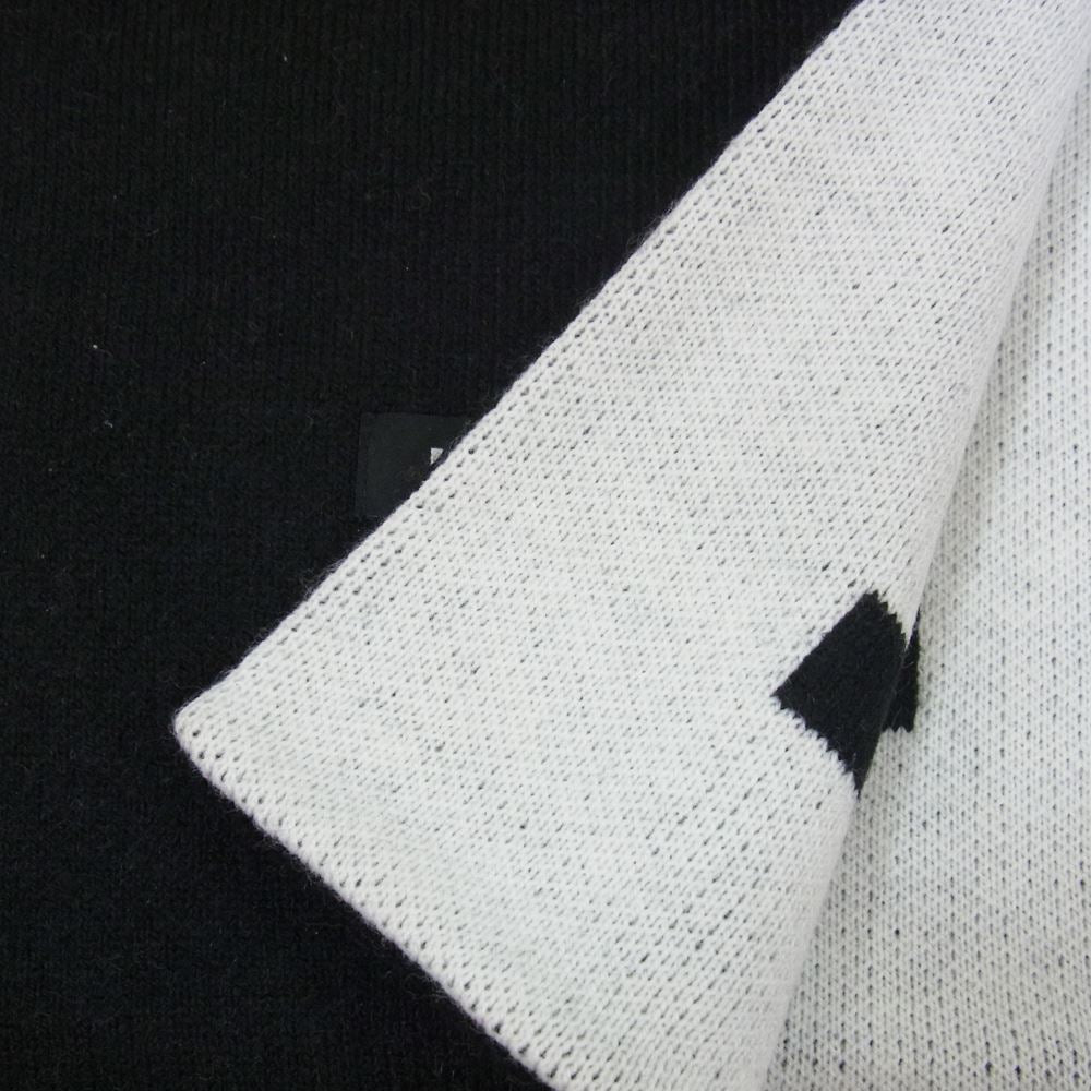 NEIGHBORHOOD ネイバーフッド 22AW Katherine Hamnett Logo Scarf Black キャサリンハムネット ロゴ マフラー ブラック系【中古】