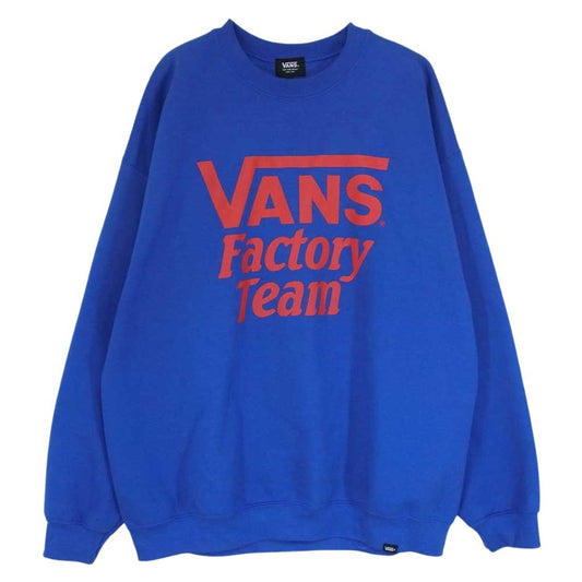 STANDARD CALIFORNIA スタンダードカリフォルニア VANS SD Logo Sweat 20周年記念 バンズ クルーネック スウェット ブルー系 XL【中古】
