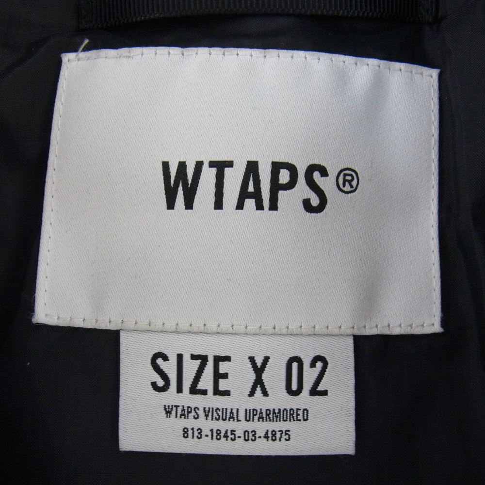 WTAPS ダブルタップス 22AW 222BRDT-JKM04 NYLON RIPSTOP FORTLESS 中綿ジャケット ブラック系 SIZE X02【中古】