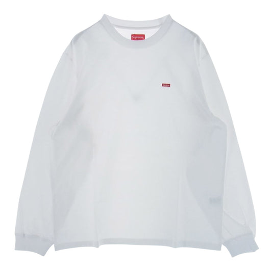 Supreme シュプリーム 21SS small box l/s tee スモールボックス 長袖 Tシャツ ホワイト系 L【新古品】【未使用】【中古】