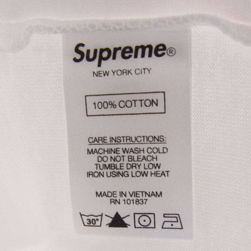 Supreme シュプリーム 21SS small box l/s tee スモールボックス 長袖 Tシャツ ホワイト系 L【新古品】【未使用】【中古】