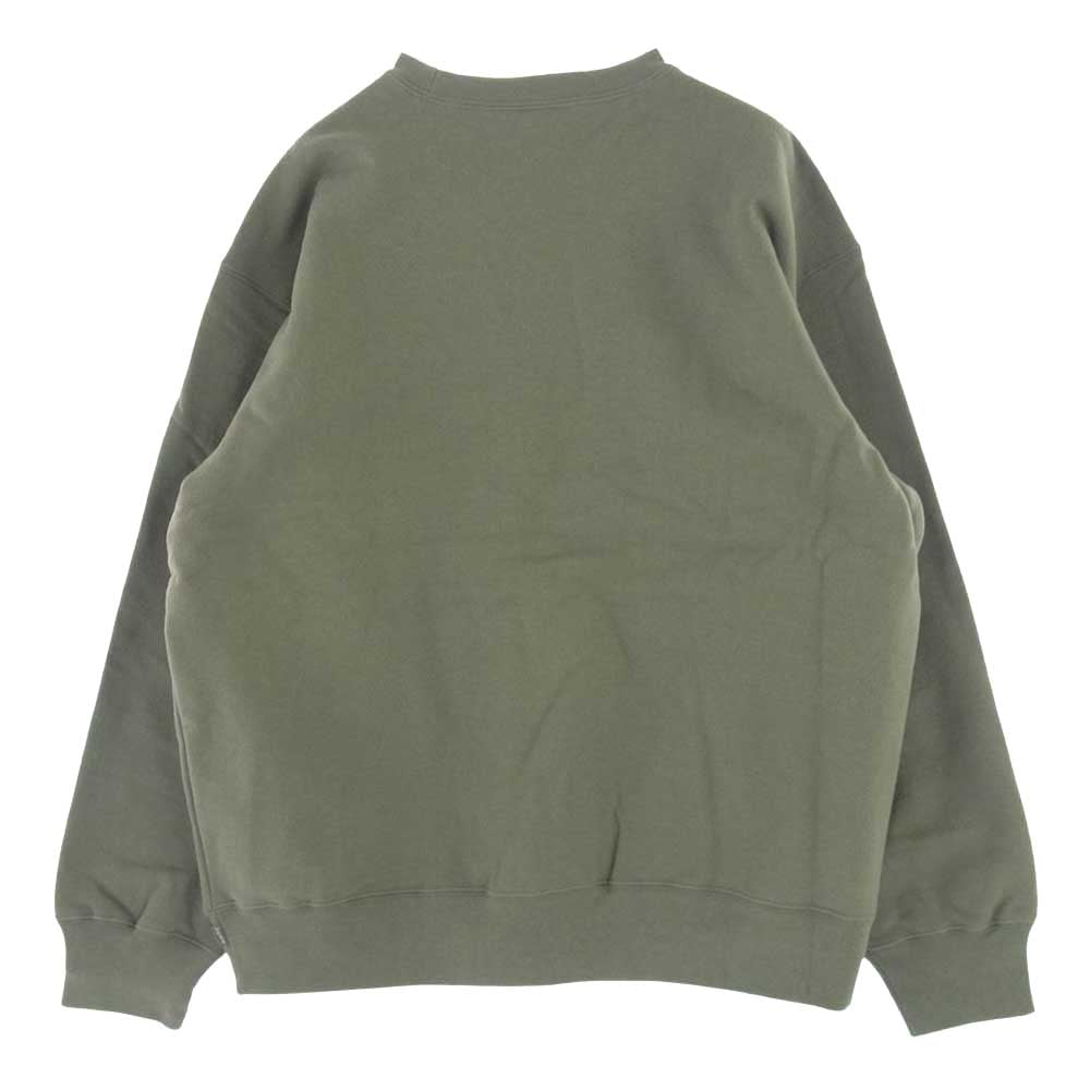 Supreme シュプリーム 21AW small box crewneck スモール ボックス クルーネック スウェット モスグリーン系 L【新古品】【未使用】【中古】