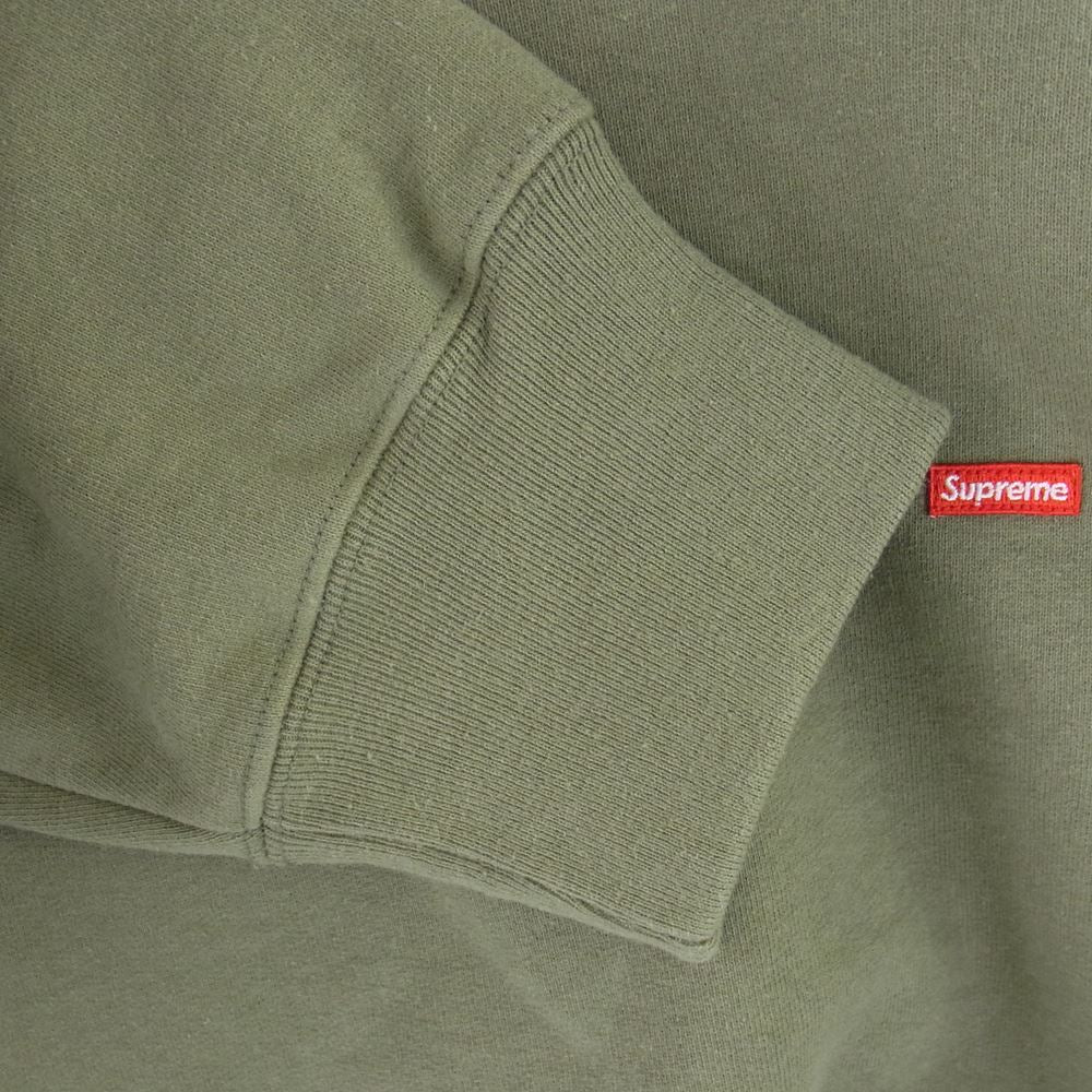 Supreme シュプリーム 21AW small box crewneck スモール ボックス クルーネック スウェット モスグリーン系 L【新古品】【未使用】【中古】
