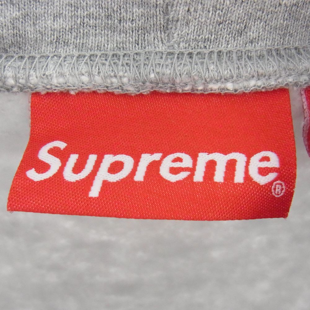 Supreme シュプリーム 22SS enamel small box hooded sweatshirt エナメル スモール ボックス ロゴ スウェット パーカー グレー系 L【新古品】【未使用】【中古】