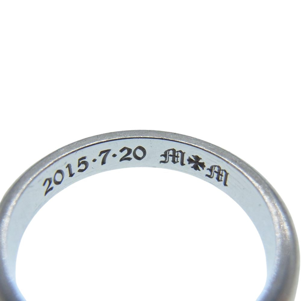 CHROME HEARTS クロムハーツ（原本無） プラチナ ウェディングバンド リング シルバー系 約13号【中古】