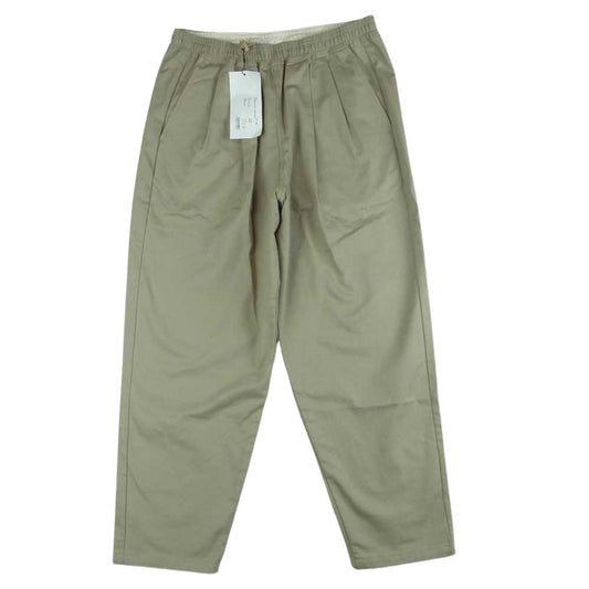 フレッシュサービス 23SS FSW-23PT-180 CORPORATE CHINO PANTS コーポレート 2タック ワイド テーパード チノ パンツ ベージュ系 M【美品】【中古】