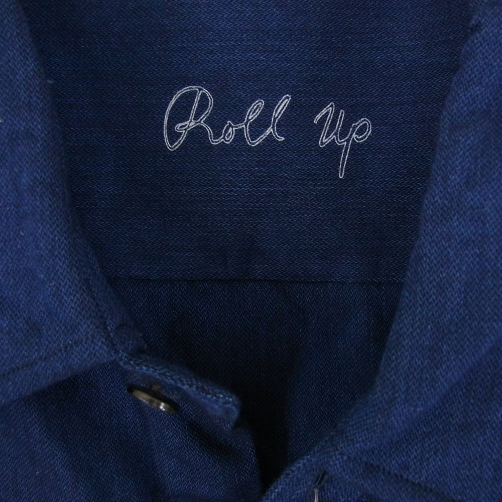 PORTER CLASSIC ポータークラシック 23SS ROLL UP VINTAGE GAUZE SHIRT ロールアップ ヴィンテージコットン ガーゼ 長袖 シャツ ネイビー系 XL【中古】