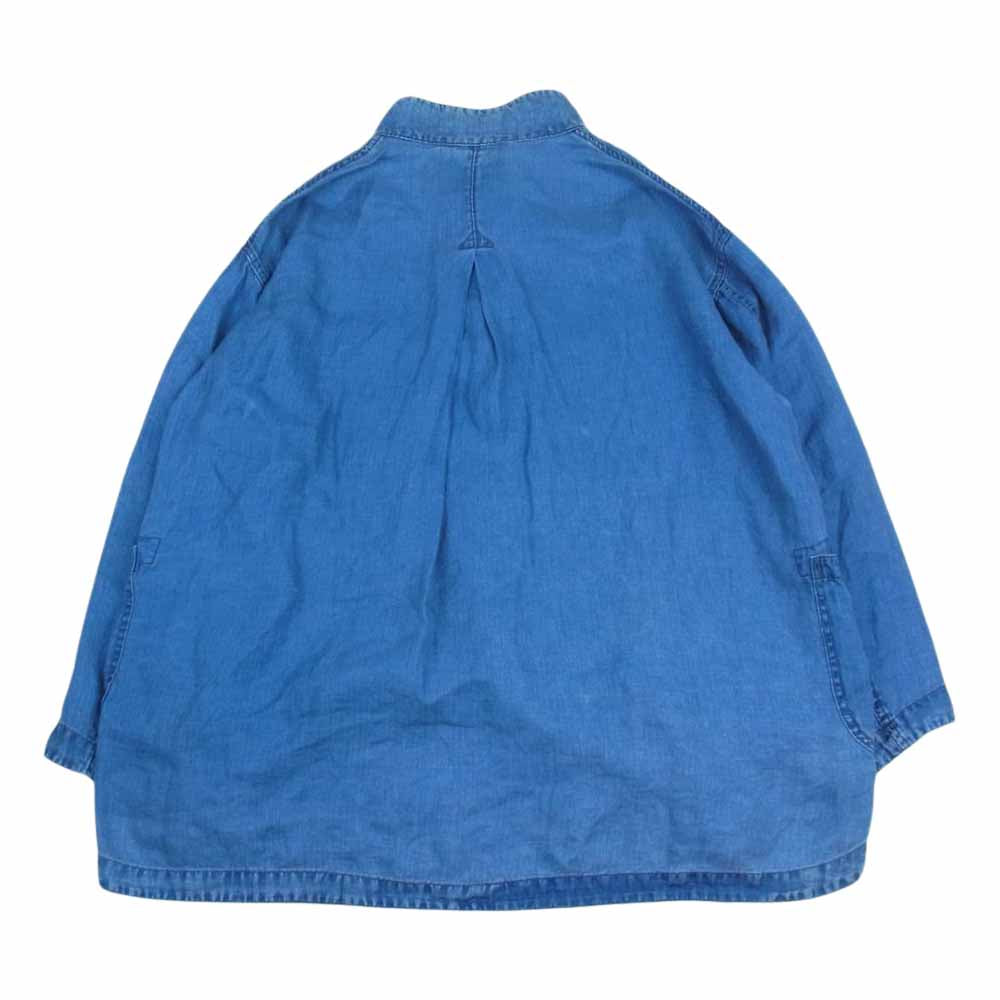 PORTER CLASSIC ポータークラシック 23SS INDIGO LINEN CHINESE JACKET インディゴリネン チャイニーズ ジャケット インディゴブルー系 3【中古】