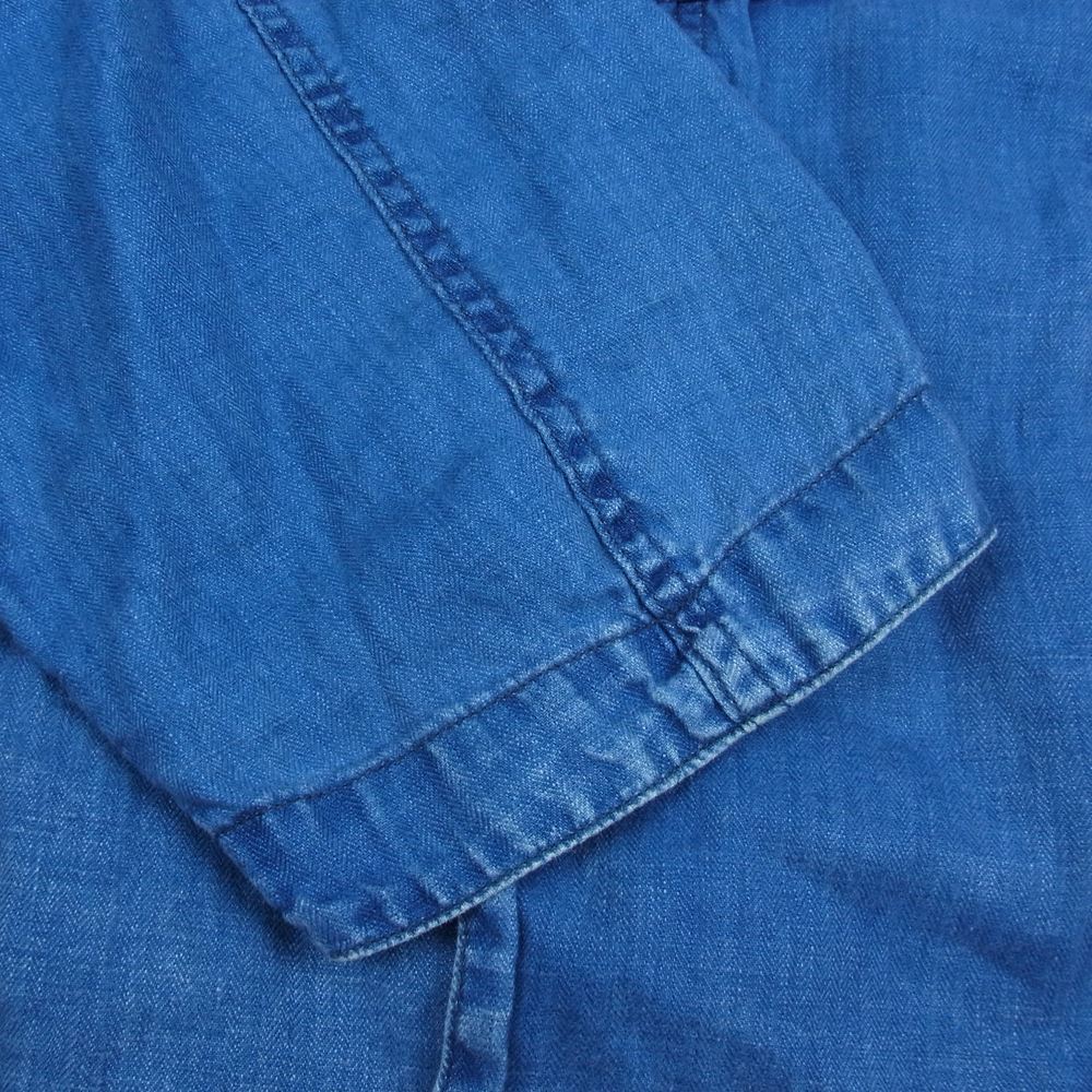 PORTER CLASSIC ポータークラシック 23SS INDIGO LINEN CHINESE JACKET インディゴリネン チャイニーズ ジャケット インディゴブルー系 3【中古】