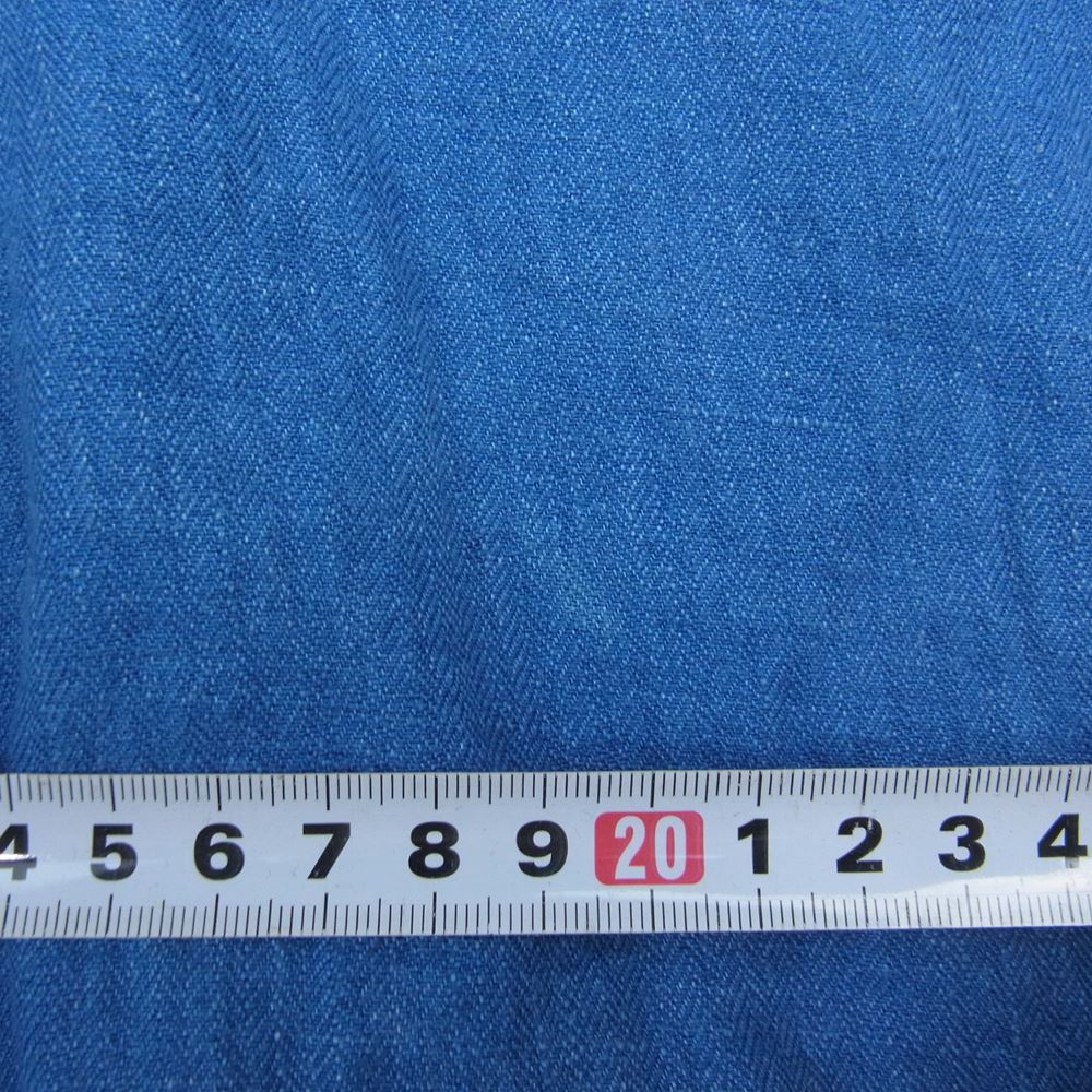 PORTER CLASSIC ポータークラシック 23SS INDIGO LINEN CHINESE JACKET インディゴリネン チャイニーズ ジャケット インディゴブルー系 3【中古】