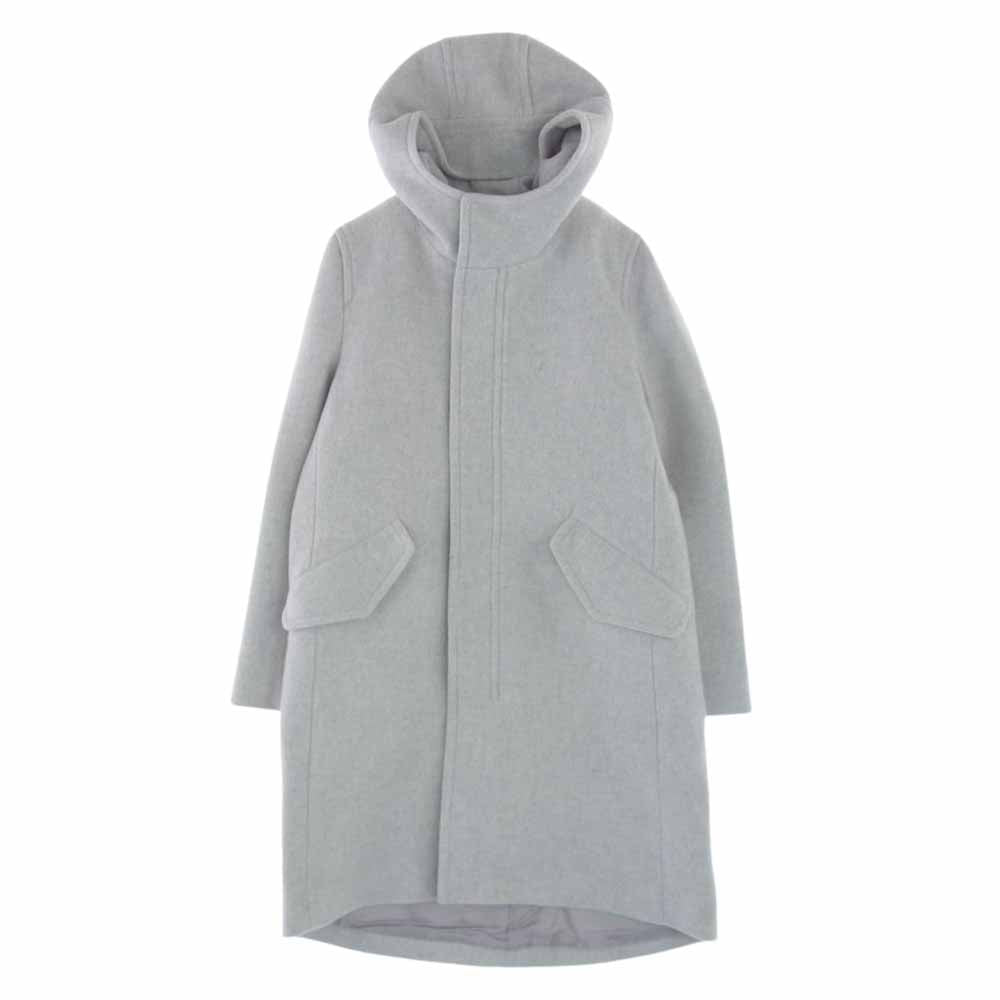 MACPHEE マカフィー ウールメルトン フーデットコート グレー系 36【中古】