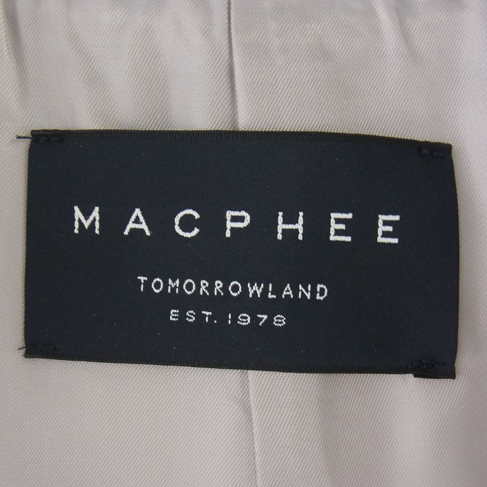 MACPHEE マカフィー ウールメルトン フーデットコート グレー系 36【中古】