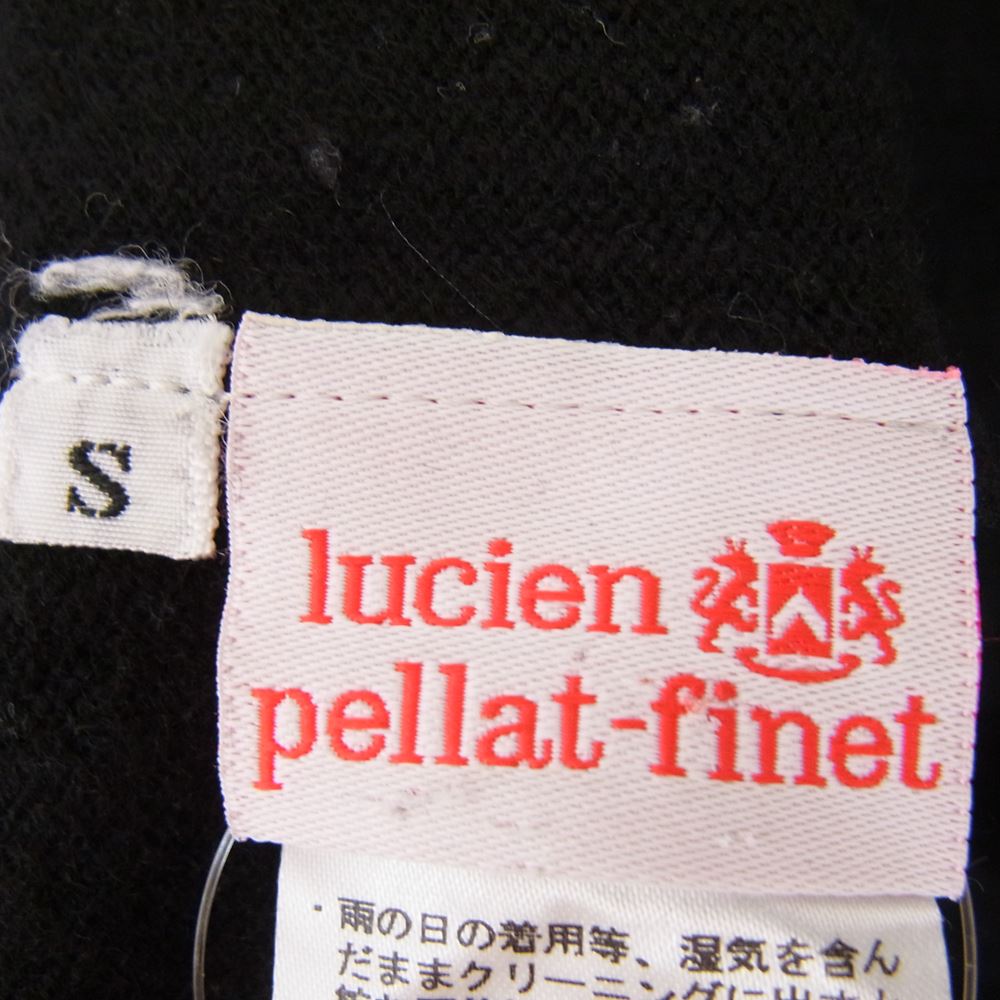 Lucien Pellat-Finet ルシアンペラフィネ 国内正規品 カシミヤ100％ カシミア ラインストーン スカル刺繍 Vネック ニット セーター ブラック系【中古】