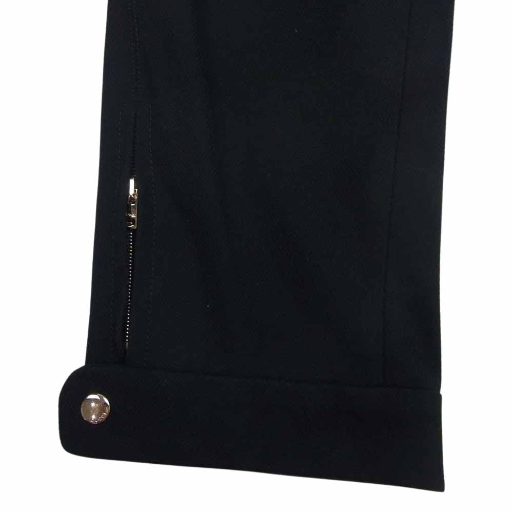 GUCCI グッチ 243257 裾ジップ ストレッチ スキニー パンツ ブラック系 44【中古】