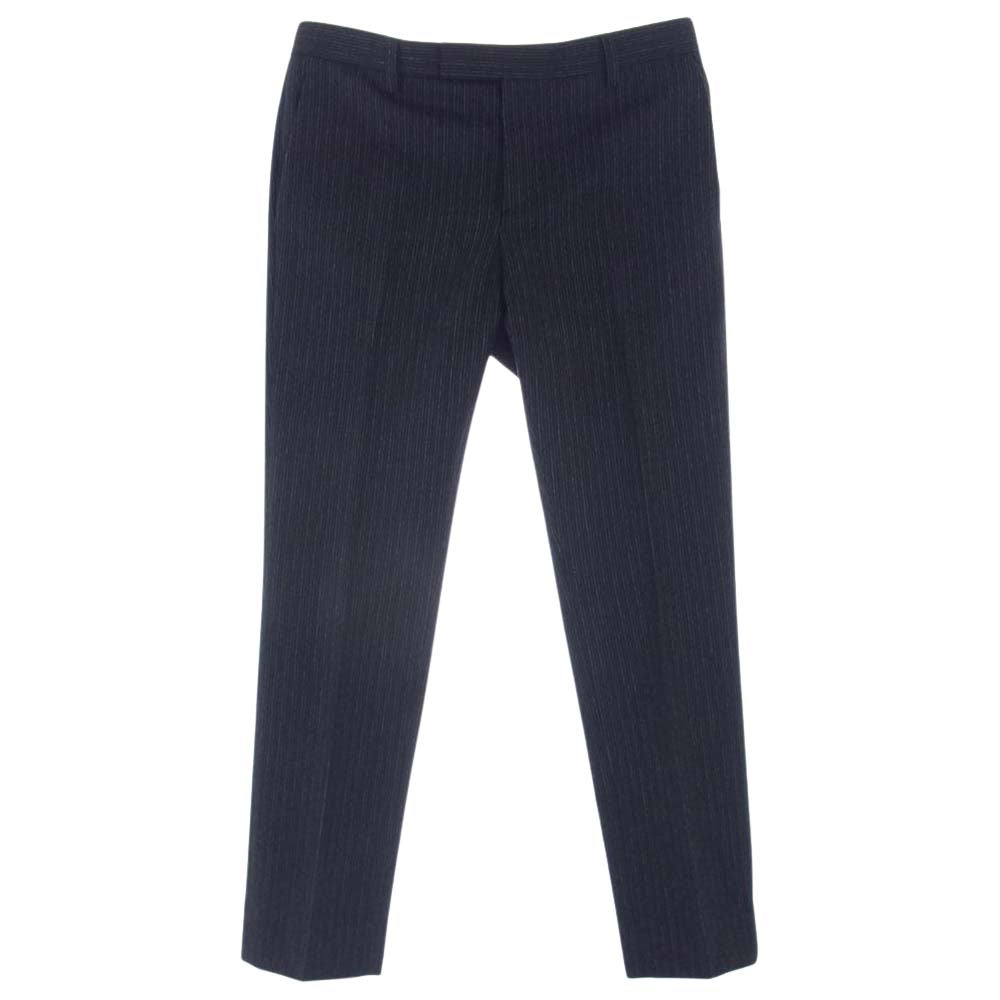 SAINT LAURENT サンローラン 353089 Y615F 2B ストライプ テーラードジャケット スラックスパンツ セットアップ スーツ ダークグレー系 ブラック系 46【中古】