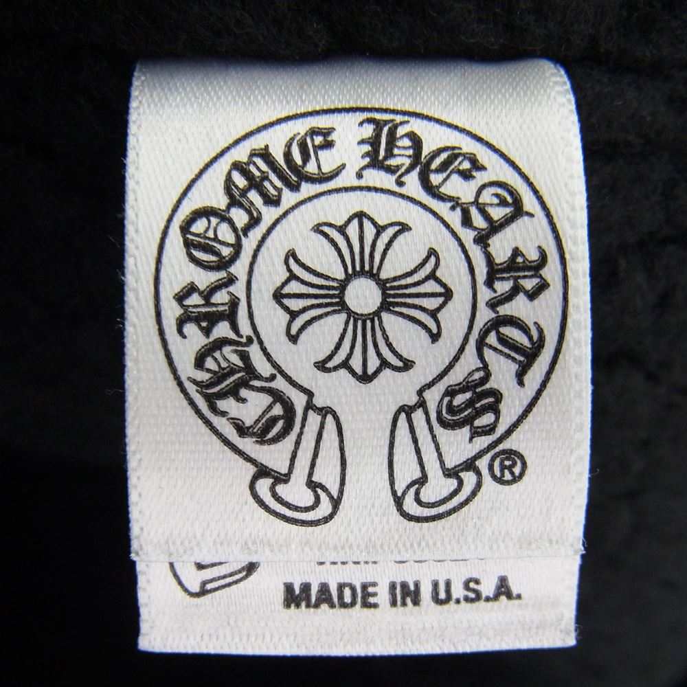 CHROME HEARTS クロムハーツ（原本無） ダガージップ バックフレア クロスボールボタン 袖レザー コーデュロイ ボア ジャケット ブラック系 M【中古】