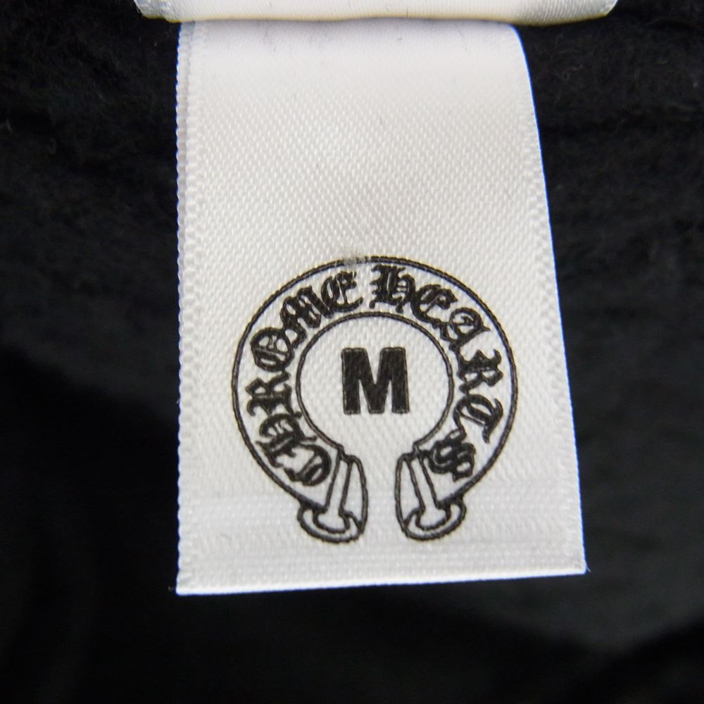 CHROME HEARTS クロムハーツ（原本無） ダガージップ バックフレア クロスボールボタン 袖レザー コーデュロイ ボア ジャケット ブラック系 M【中古】