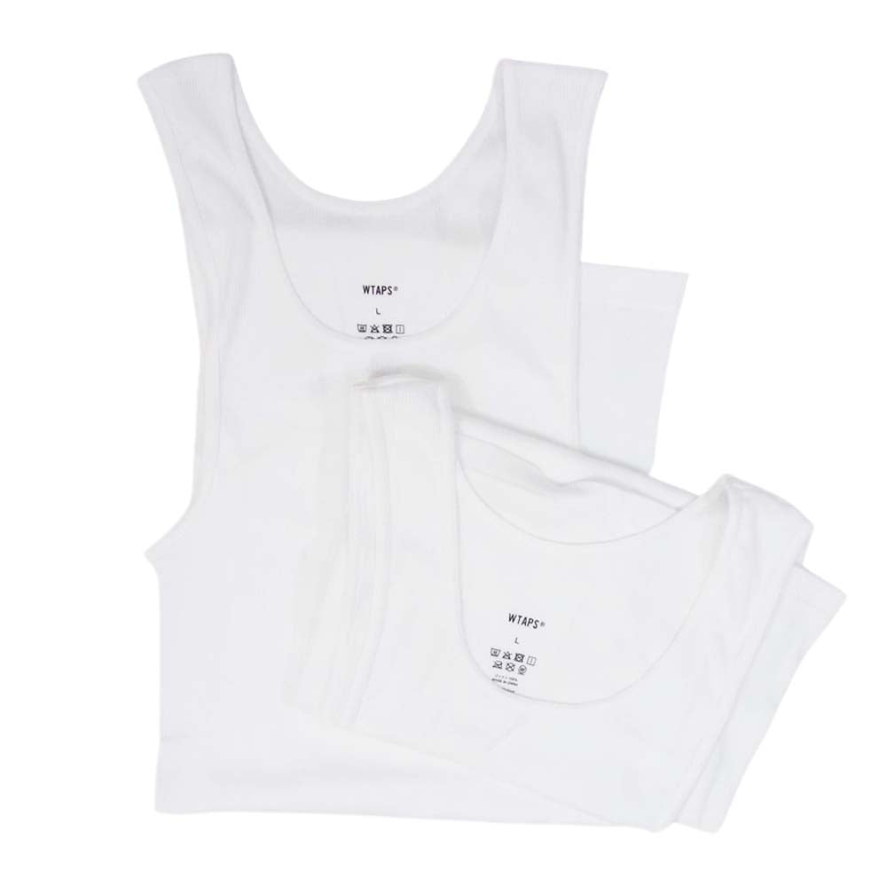 WTAPS ダブルタップス 231MYDT-UWM02 SKIVVIES. TANK グレコ タンクトップ ホワイト系 L【極上美品】【中古】