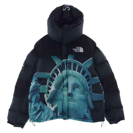 Supreme シュプリーム 19AW ND91901I THE NORTH FACE Statue of Liberty Baltro Jacket バルトロ ダウン ジャケット ネイビー系 S【中古】