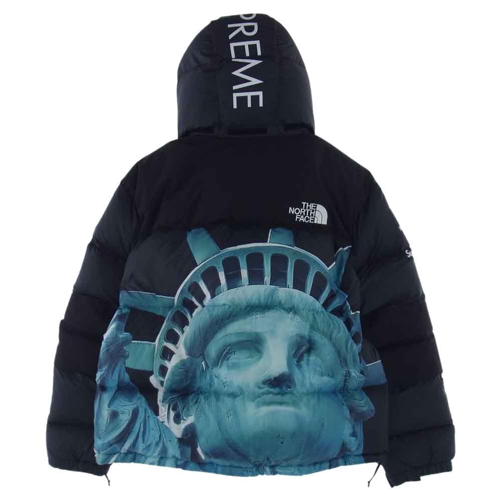 Supreme シュプリーム 19AW ND91901I THE NORTH FACE Statue of Liberty Baltro Jacket バルトロ ダウン ジャケット ネイビー系 S【中古】