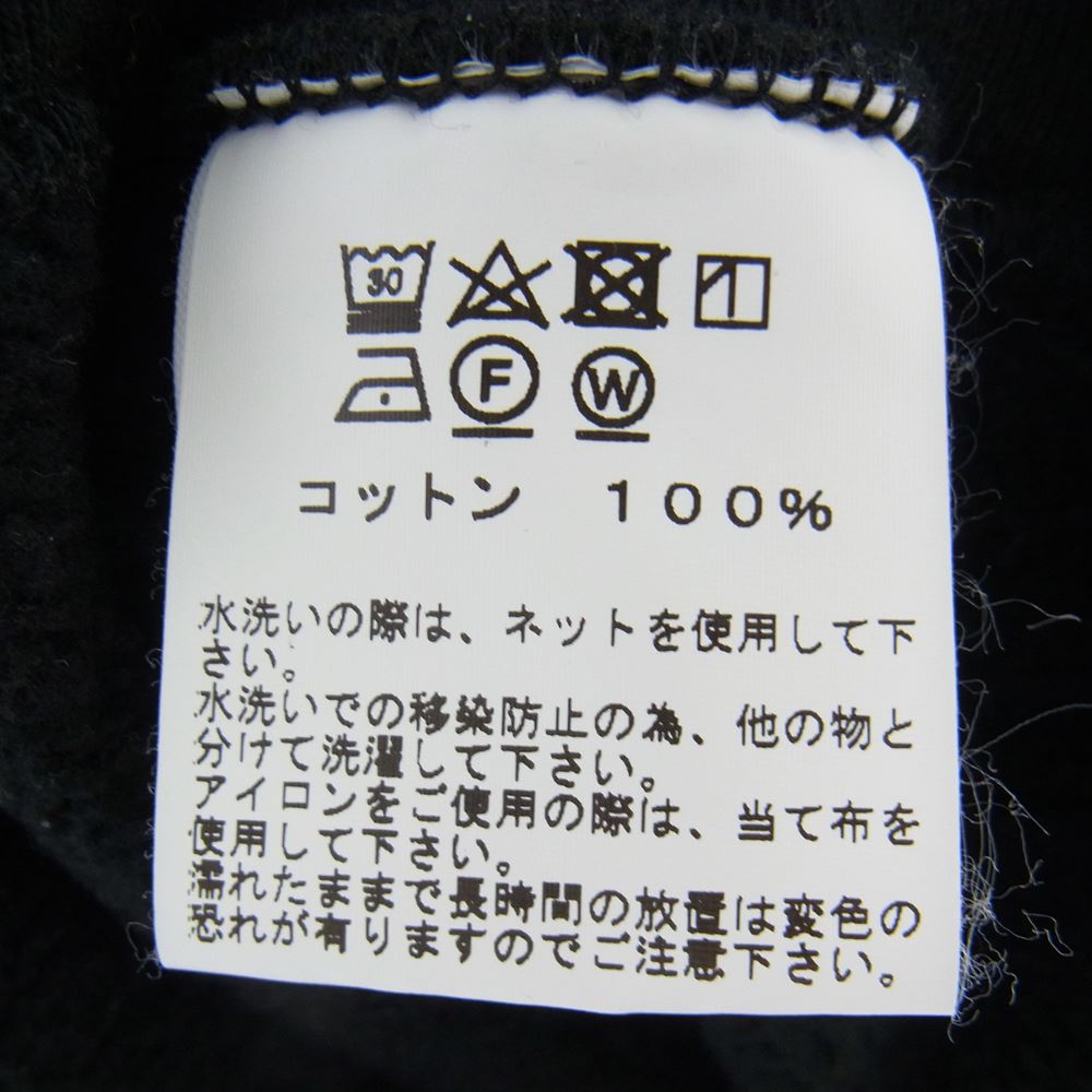 WHITESVILLE ホワイツビル ヘビー スウェット カーディガン ブラック系 L【中古】
