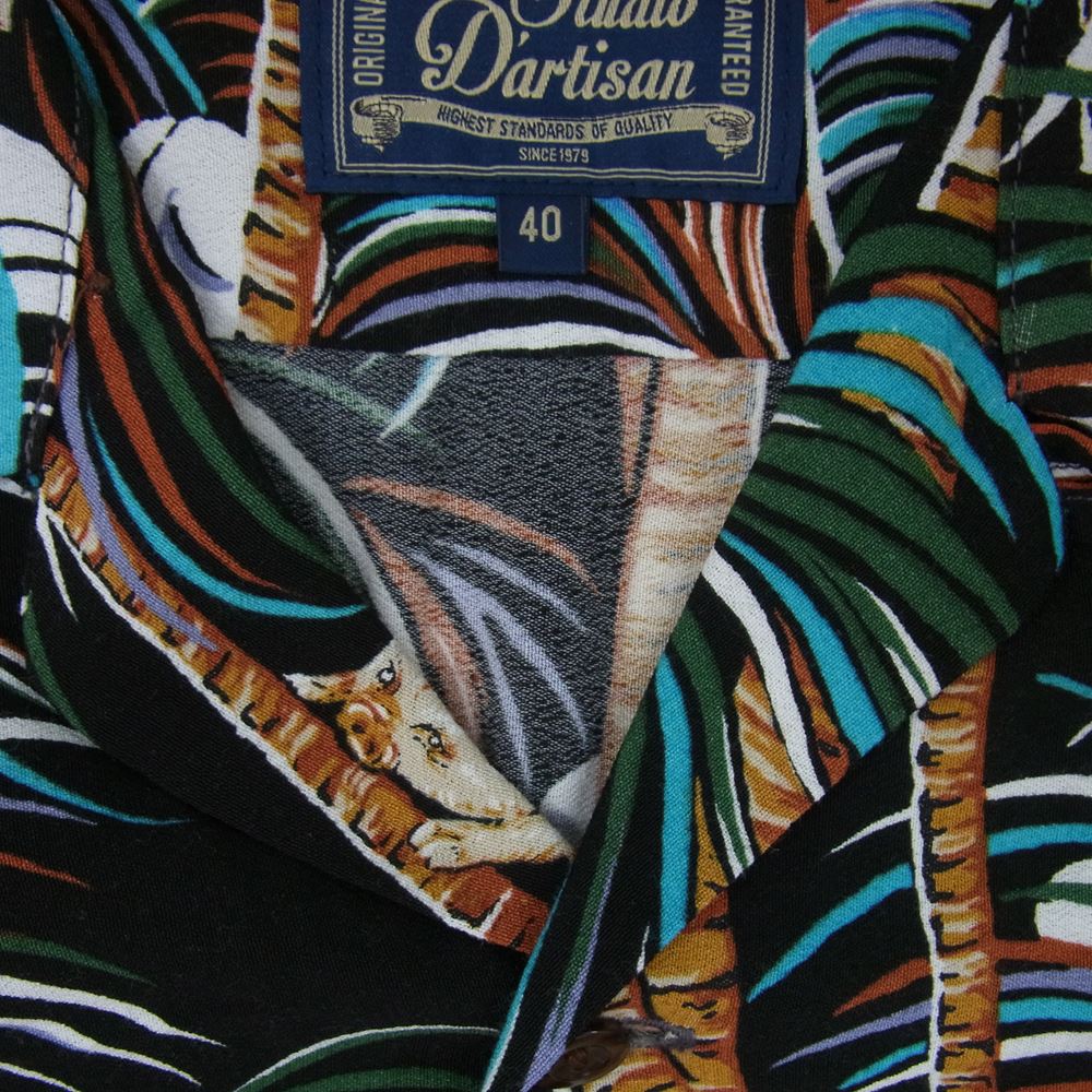 STUDIO D’ARTISAN ステュディオダルチザン 40th 総柄 レーヨン アロハシャツ マルチカラー系 40【中古】