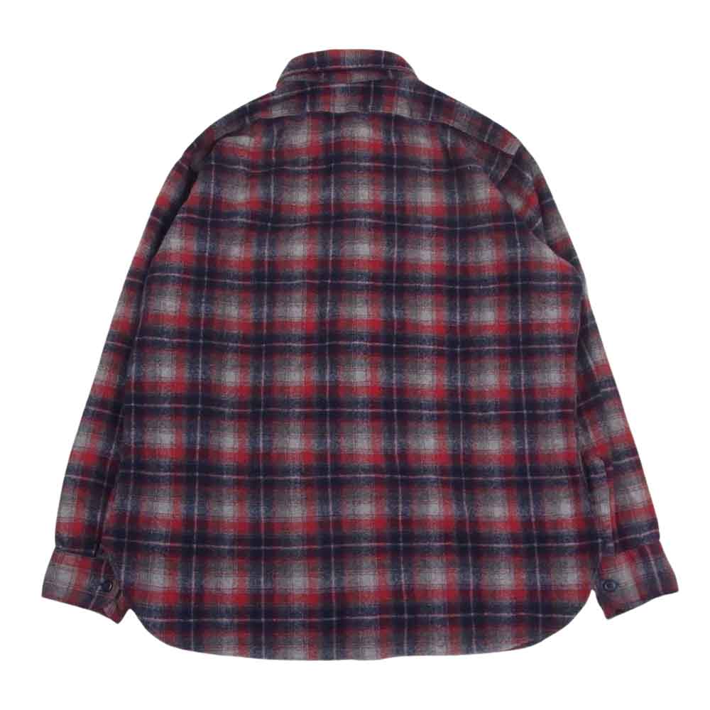 PENDLETON ペンドルトン 70s USA製 ヴィンテージ チェック 長袖 シャツ レッド系 XL【中古】