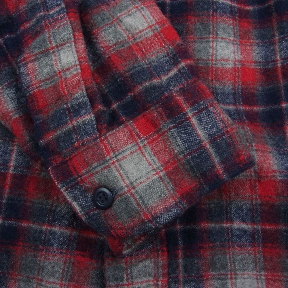 PENDLETON ペンドルトン 70s USA製 ヴィンテージ チェック 長袖 シャツ レッド系 XL【中古】