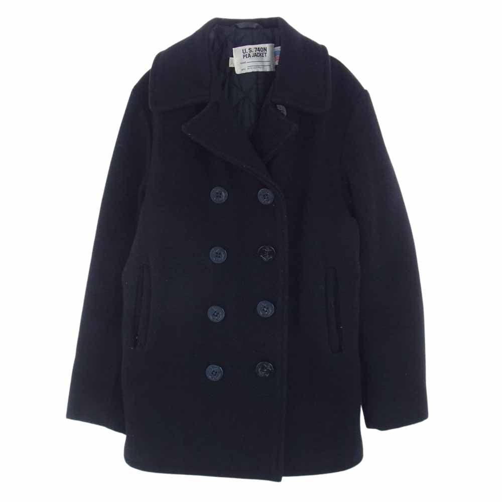 schott ショット U.S. 740N PEA JACKET ウール Pコート ブラック系 38【中古】