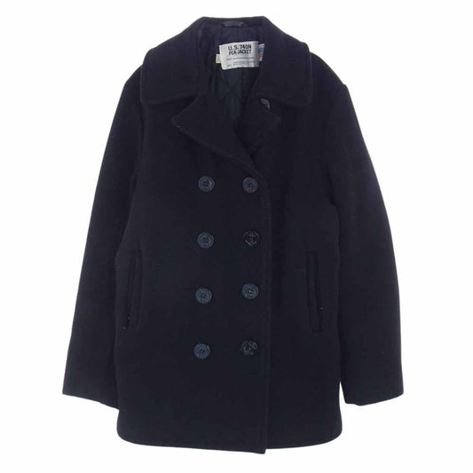 schott ショット U.S. 740N PEA JACKET ウール Pコート ブラック系 38【中古】