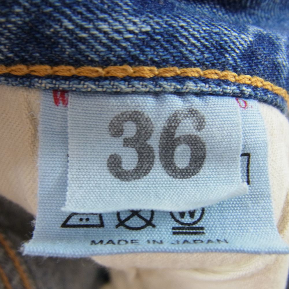 WAREHOUSE ウエアハウス 1100 2ND-HAND セコハン 66モデル デニム パンツ インディゴブルー系 36【中古】