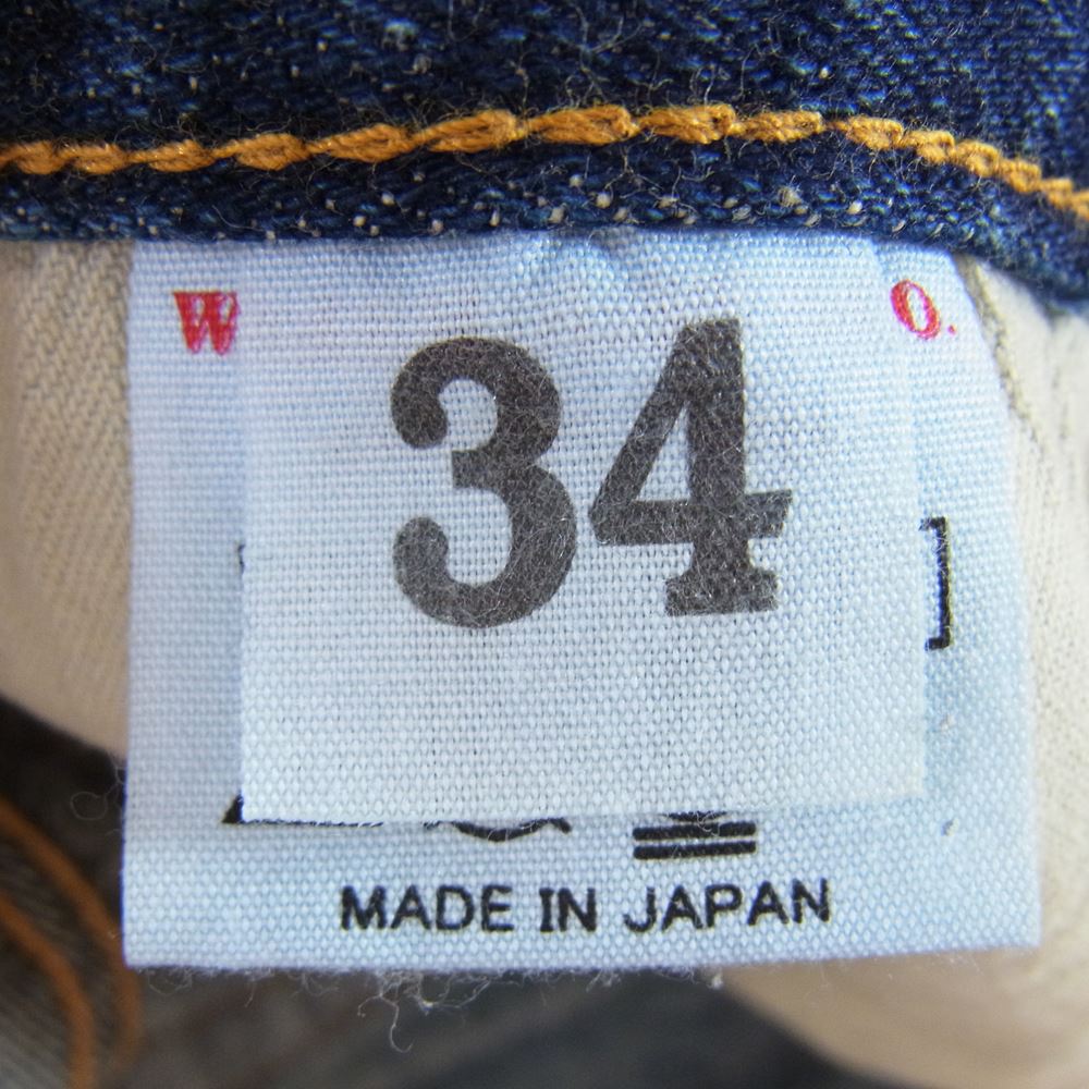 WAREHOUSE ウエアハウス 1100 2ND-HAND セコハン 66モデル デニム パンツ インディゴブルー系 34【中古】