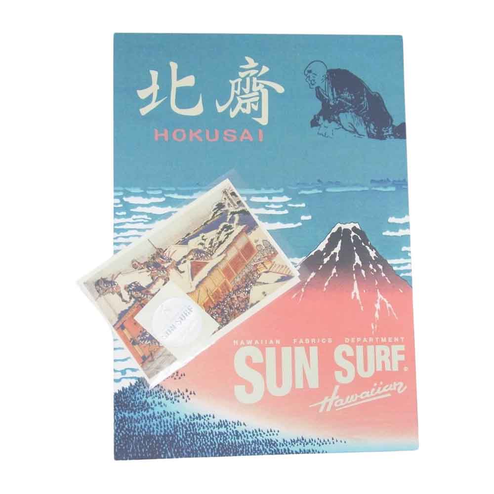 SUN SURF サンサーフ SS37918 × 葛飾北斎 SPECIAL EDITION 忠臣蔵討入 半袖 アロハ シャツ マルチカラー系 L【極上美品】【中古】