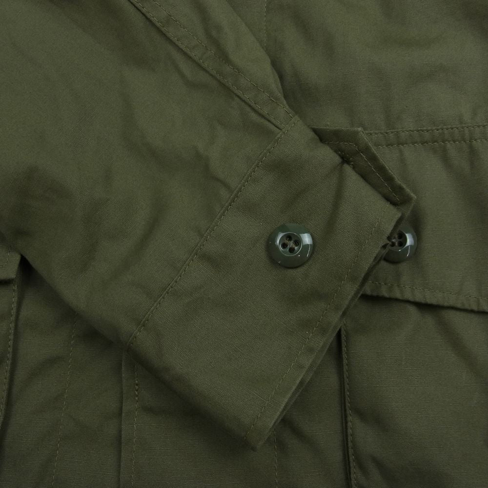 Buzz Rickson's バズリクソンズ BR12247 COAT, MAN'S COMBAT TROPICAL トロピカル コンバット ユニフォーム ジャングル ファティーグ ミリタリー ジャケット コート カーキ系 L【美品】【中古】
