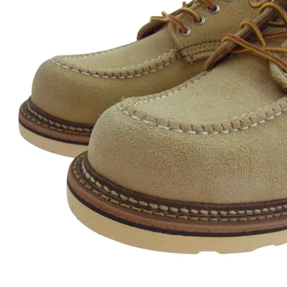 RED WING レッドウィング 8097 oxford スエード オックスフォード ラフアウト モックトゥ ローカット ブーツ ベージュ系【美品】【中古】