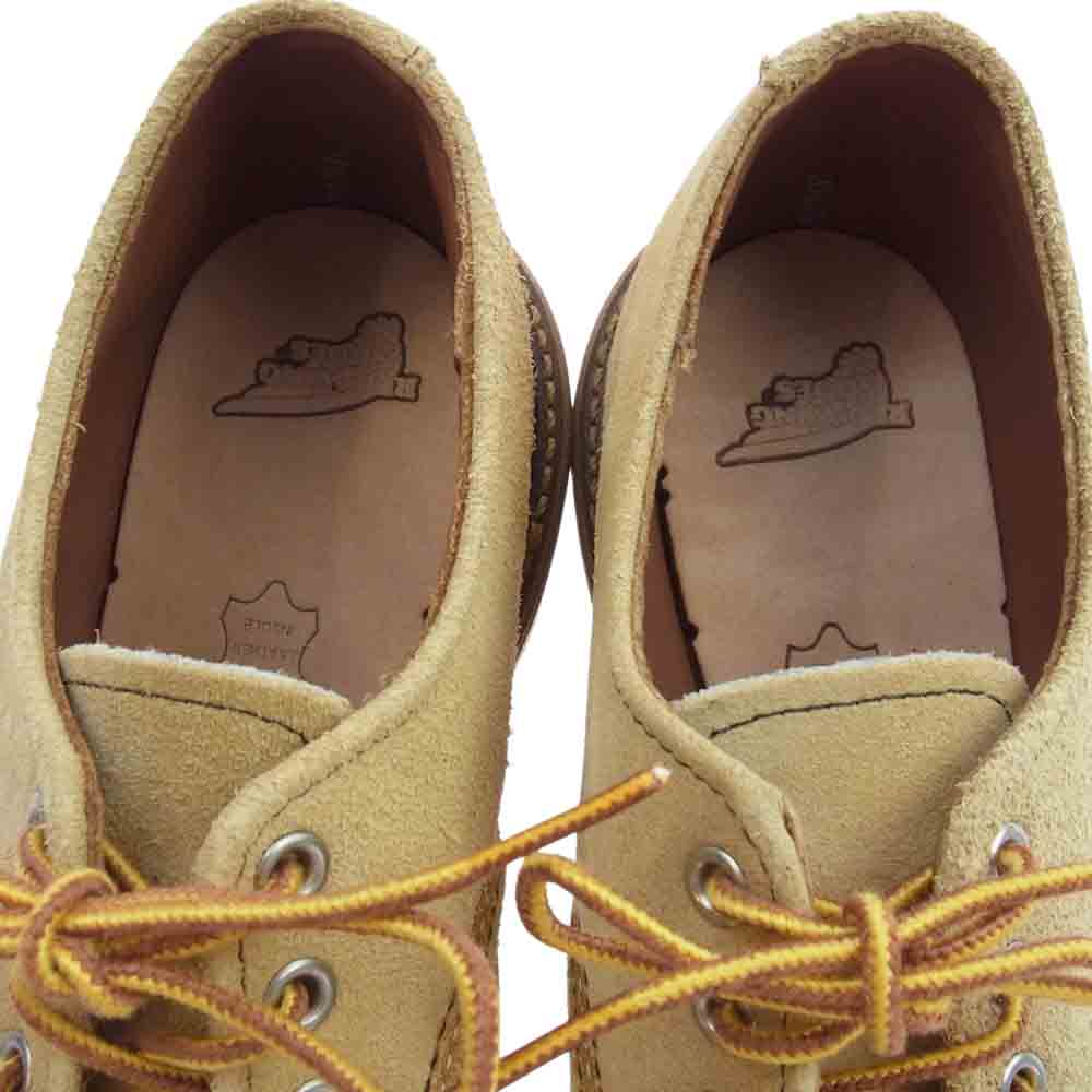RED WING レッドウィング 8097 oxford スエード オックスフォード ラフアウト モックトゥ ローカット ブーツ ベージュ系【美品】【中古】