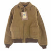 Buzz Rickson's バズリクソンズ BR14934 AVIATION ASSOCIATES JUNGLE CLOTH A-2 アビエーションアソシエイツ ジャングルクロス デッキ ジャケット カーキ系 40 L【新古品】【未使用】【中古】