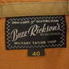Buzz Rickson's バズリクソンズ BR14934 AVIATION ASSOCIATES JUNGLE CLOTH A-2 アビエーションアソシエイツ ジャングルクロス デッキ ジャケット カーキ系 40 L【新古品】【未使用】【中古】