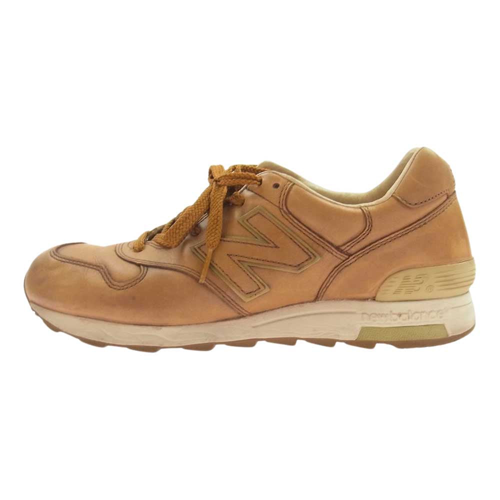 NEW BALANCE ニューバランス CM1400UA UNITED ARROWS ユナイテッドアローズ別注 25周年記念モデル レザー ローカット スニーカー ライトブラウン系 26.5cm【中古】