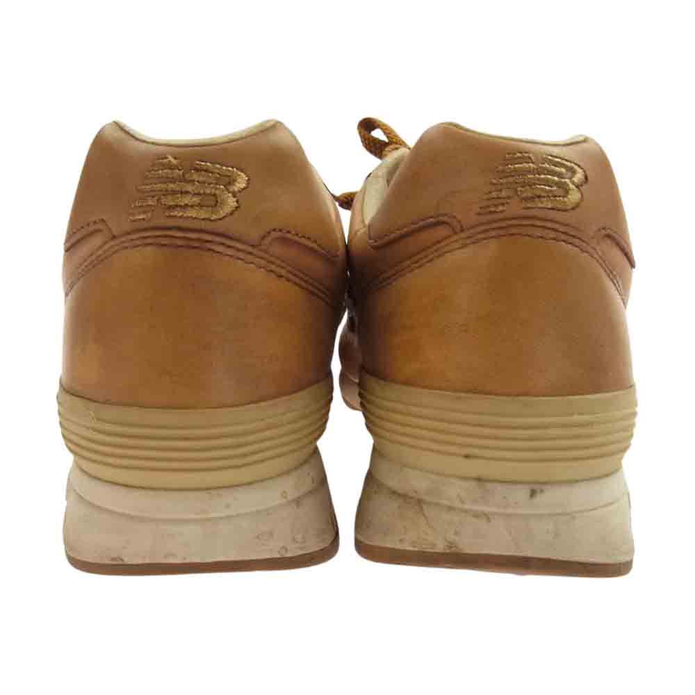 NEW BALANCE ニューバランス CM1400UA UNITED ARROWS ユナイテッドアローズ別注 25周年記念モデル レザー ローカット スニーカー ライトブラウン系 26.5cm【中古】