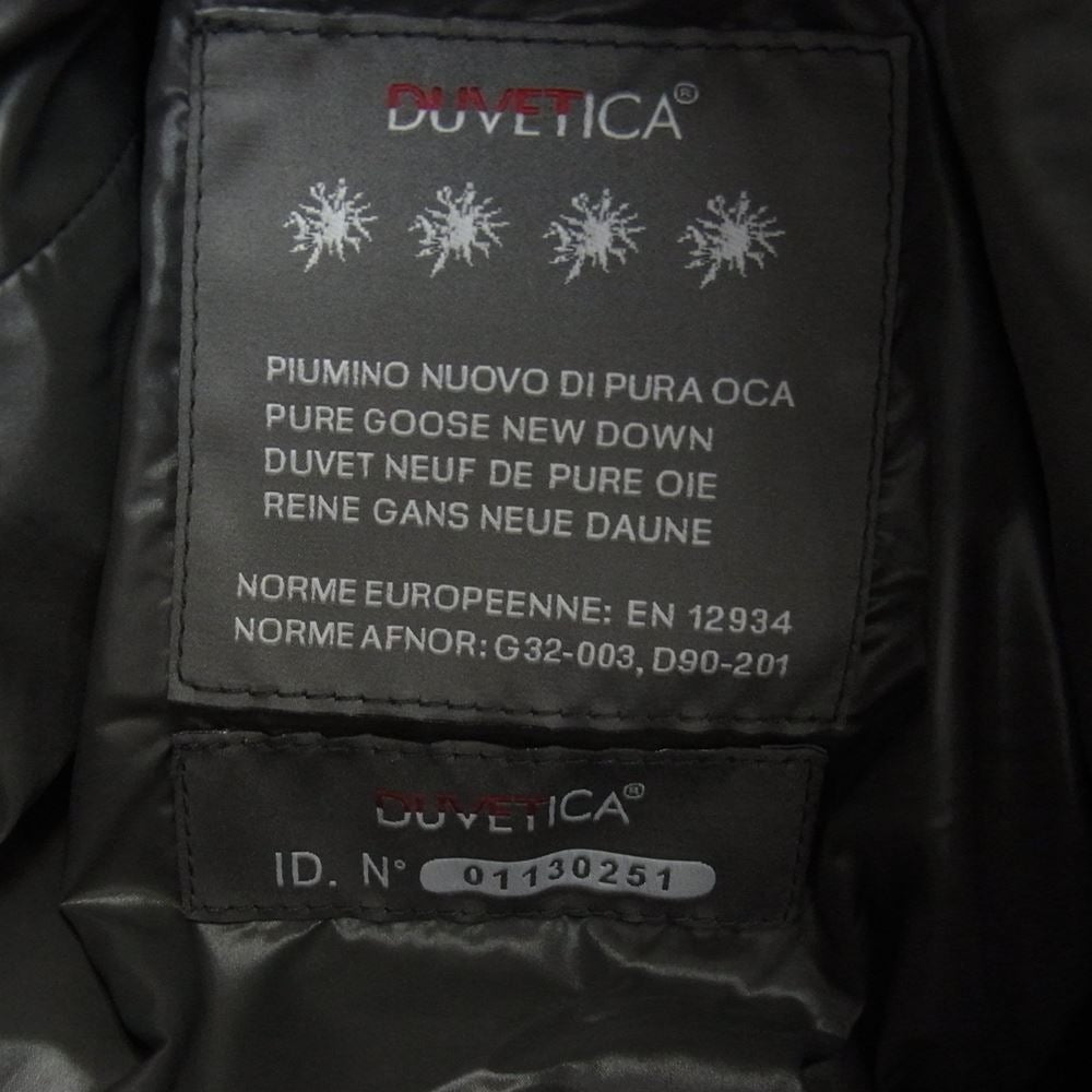 DUVETICA デュベティカ フルジップ ロング ダウンジャケット ブラック系 38【中古】