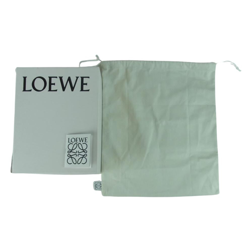 LOEWE ロエベ アナグラム ロゴ刺繍 バケットハット 帽子 スペイン製 ベージュ系 59【中古】