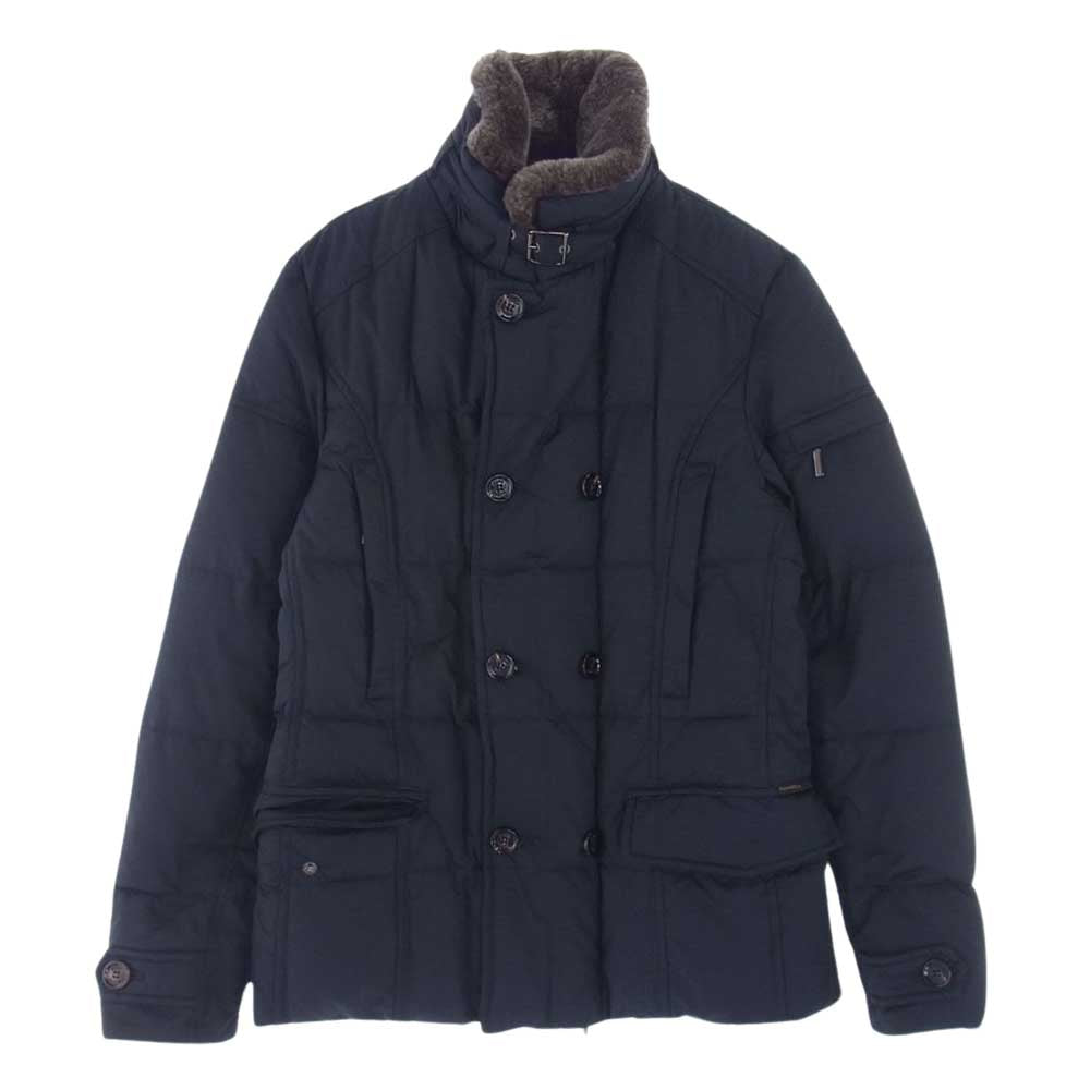 ムーレー 国内正規品 SIRO シーロ ラビットファー ダウンジャケット ブラック系 44【中古】