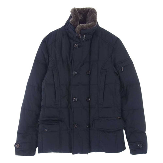 ムーレー 国内正規品 SIRO シーロ ラビットファー ダウンジャケット ブラック系 44【中古】