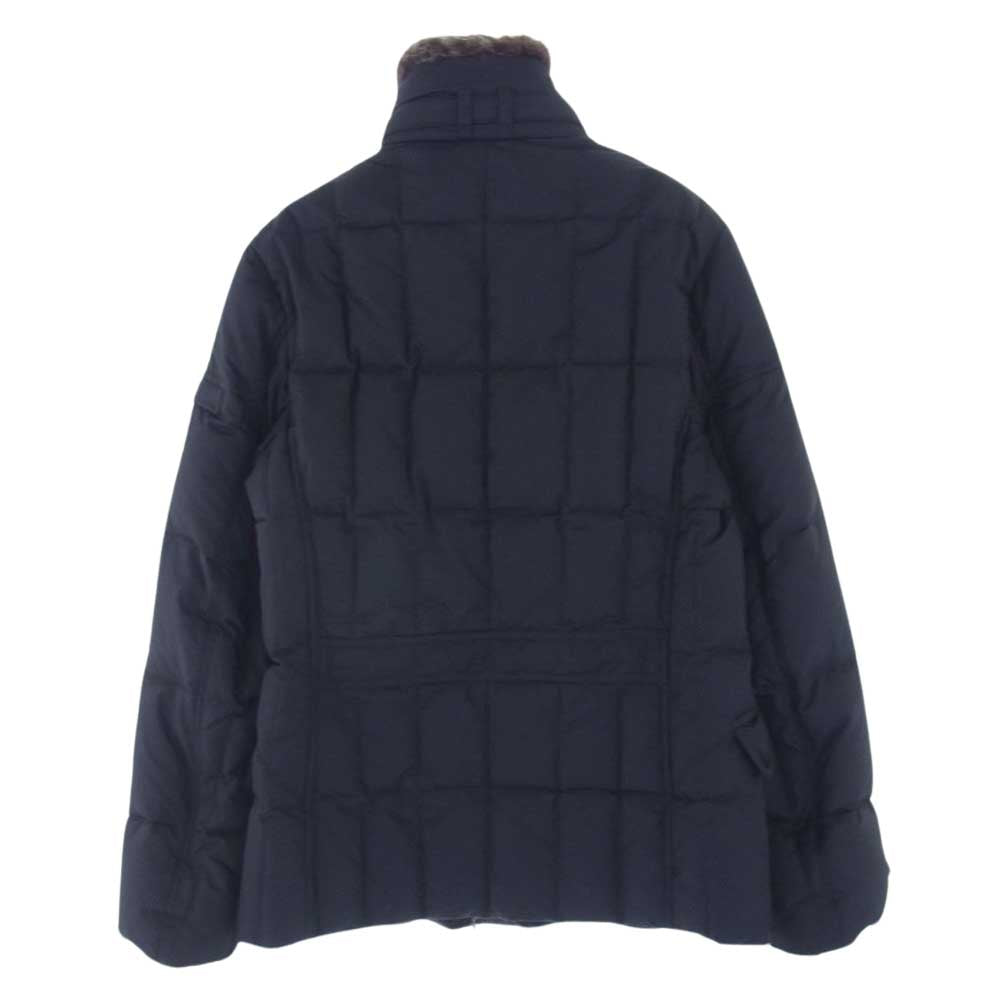 ムーレー 国内正規品 SIRO シーロ ラビットファー ダウンジャケット ブラック系 44【中古】