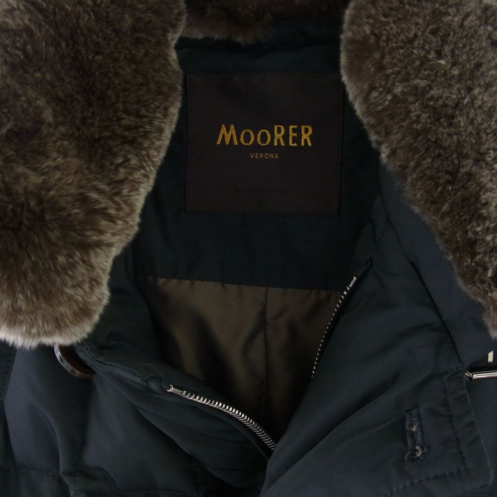 ムーレー 国内正規品 SIRO シーロ ラビットファー ダウンジャケット ブラック系 44【中古】