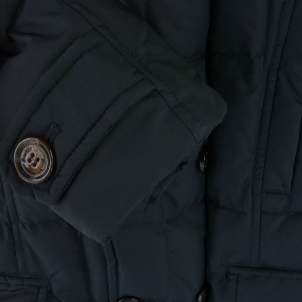 ムーレー 国内正規品 SIRO シーロ ラビットファー ダウンジャケット ブラック系 44【中古】