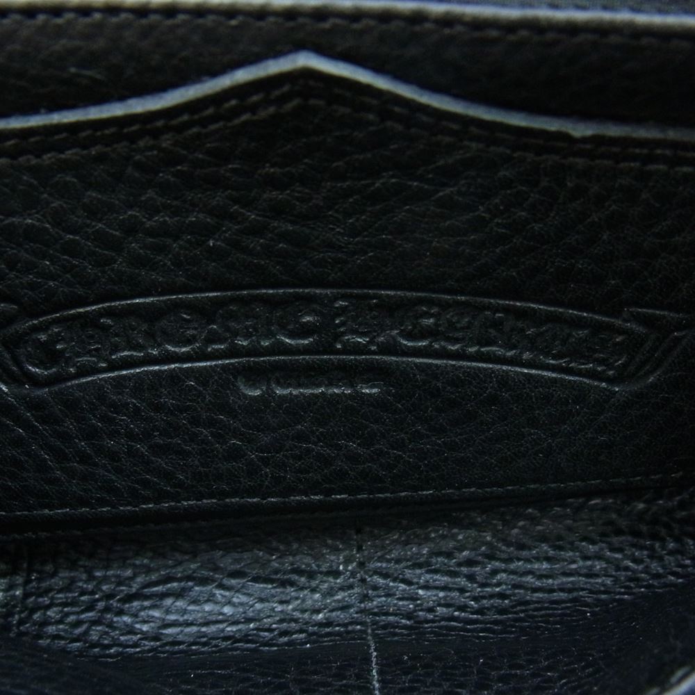 CHROME HEARTS クロムハーツ（原本無） REC F ZIP QUILTED マルチカラー セメタリークロス キルティング レザー ウォレット ブラック系 マルチカラー系【中古】